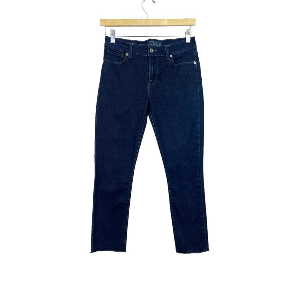 Lucky Brand Brooke Skinny Dark Wash Ankle Raw Hem Jeans Size 4/27